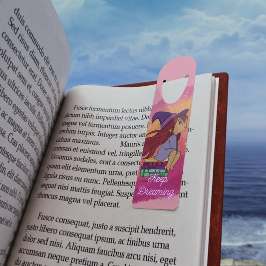 Lyra the Witch of Dreams Bookmark | Cute Magical Girl Reading | Whimsical Book Lover Gift