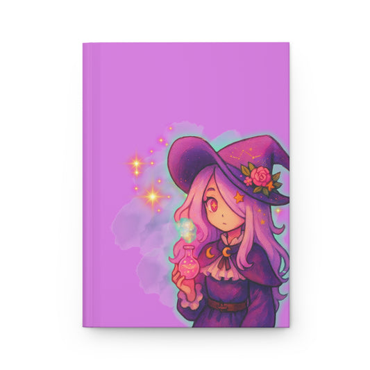 Magic Witch Hardcover Journal — 'Believe in Your Magic' Pastel Grimoire Notebook