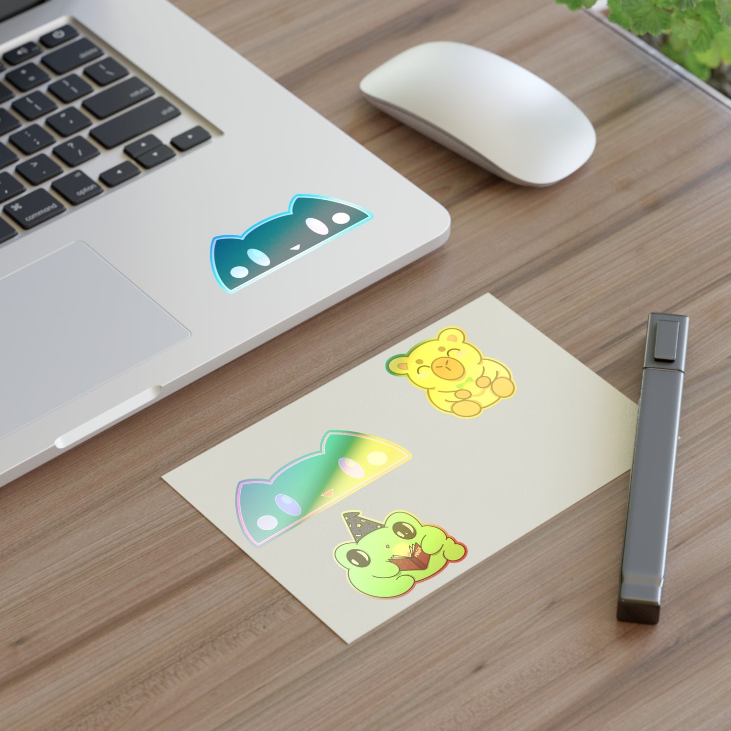 Kawaii Animal Sticker Sheet - Nox, Lumi, Koda & Arlo | Cute Witchy Vinyl Stickers for Journals, Laptops & Gifts