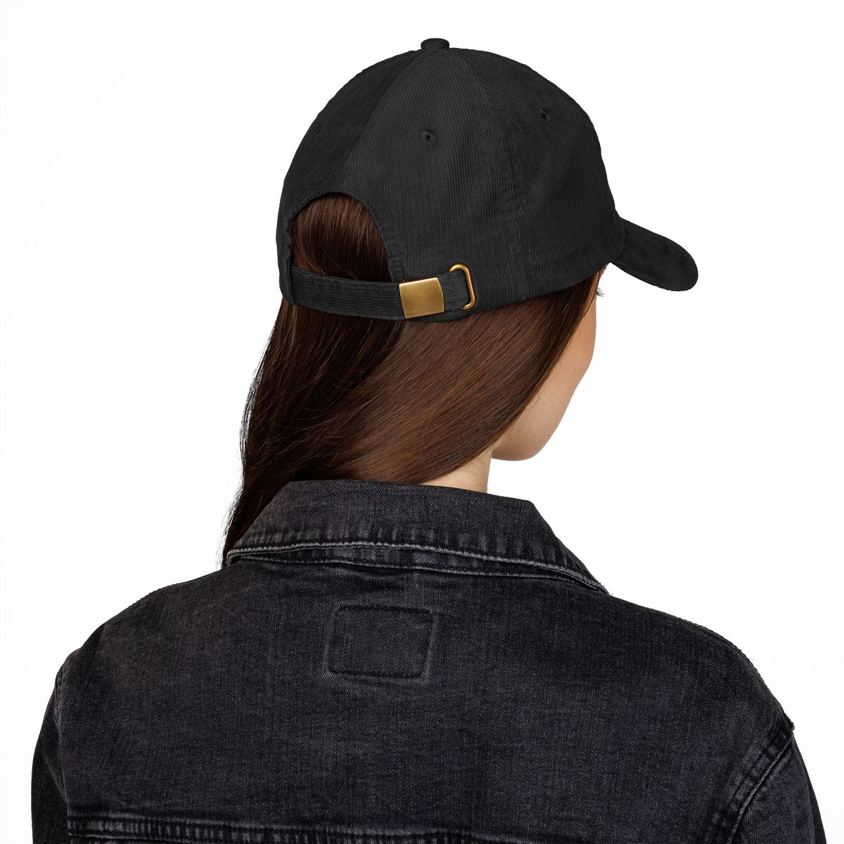 Corduroy Cap — Embroidered 'Just Trying My Best' Puppy Dad Hat