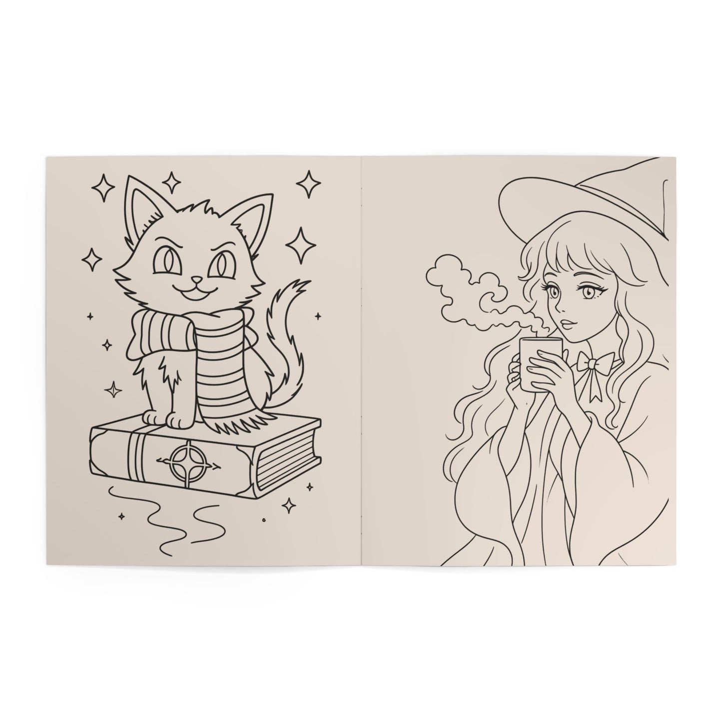 Mystic Maker Coloring Book — Magical Girls & Whimsical Familiars Coloring Book