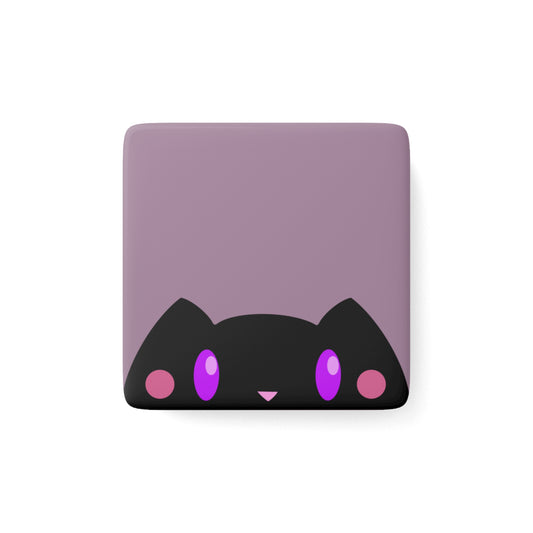 Nox the Dream Familiar Magnet | Cute Kawaii Black Cat Fridge Magnet | Whimsical Witchy Decor