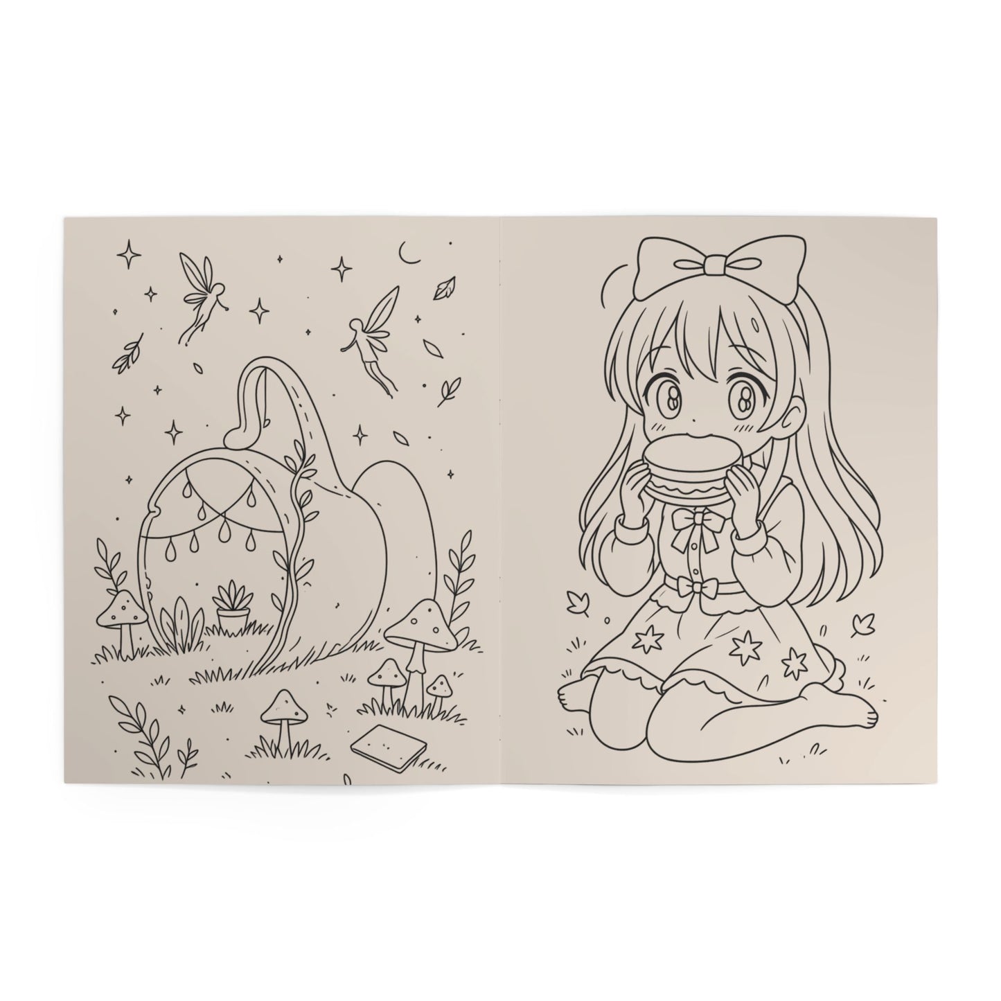 Mystic Maker Coloring Book — Magical Girls & Whimsical Familiars Coloring Book