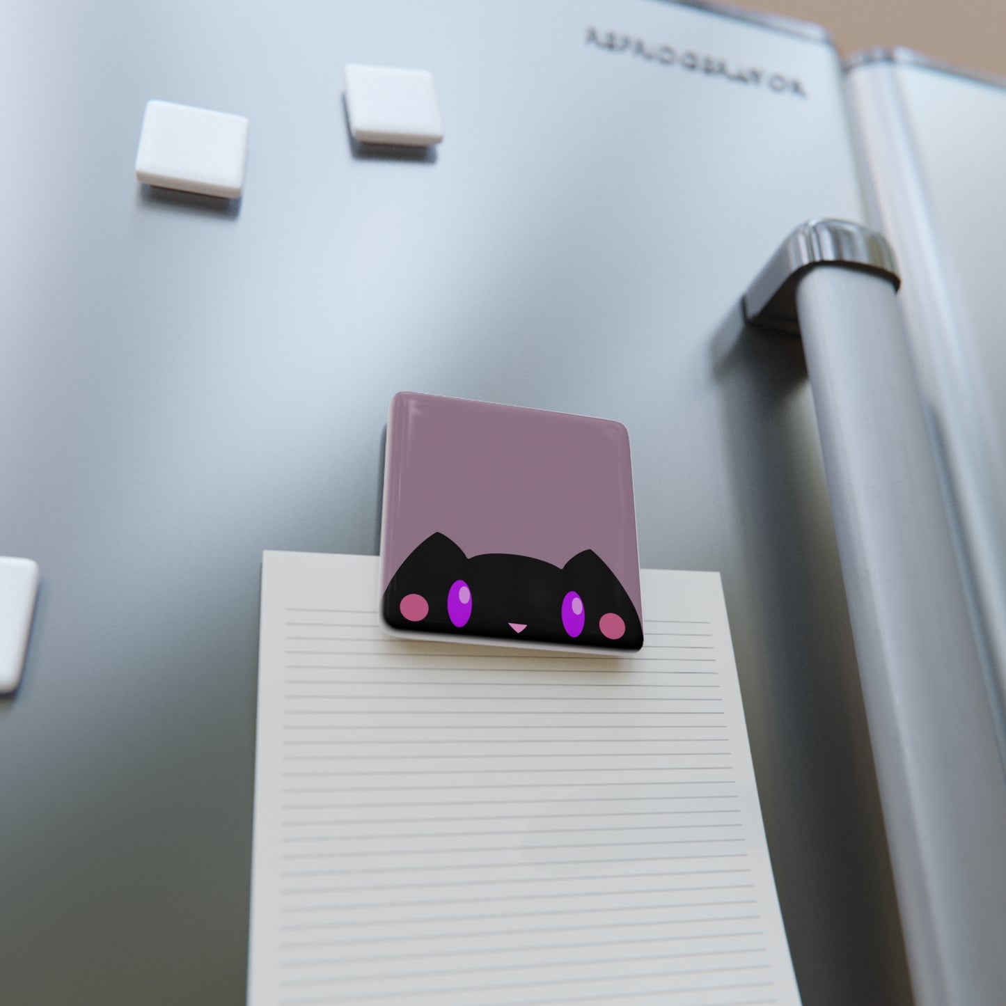 Nox the Dream Familiar Magnet | Cute Kawaii Black Cat Fridge Magnet | Whimsical Witchy Decor