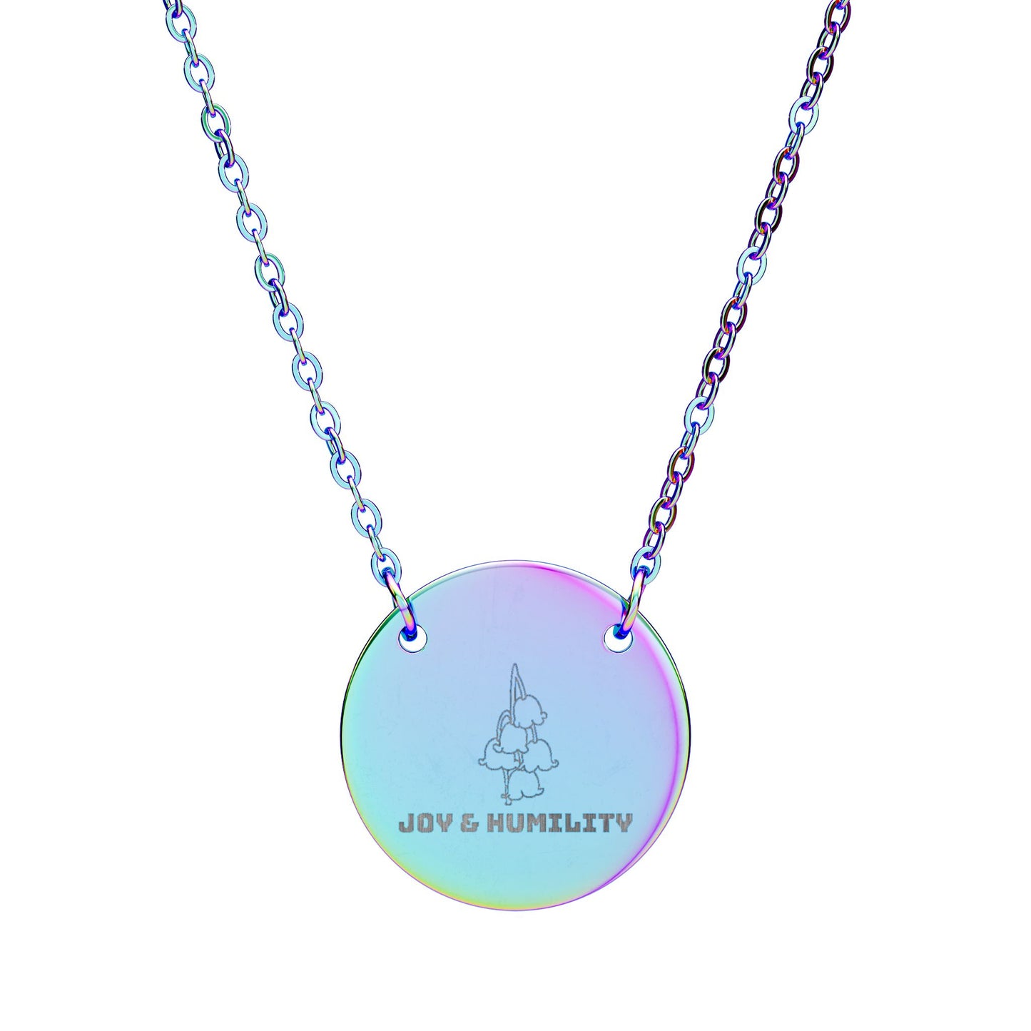 "The Lily of the Valley" May Birthflower Engraved Necklace – (Joy & Humility)
