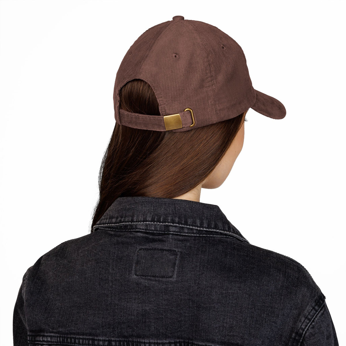 Corduroy Cap — Embroidered 'Just Trying My Best' Puppy Dad Hat