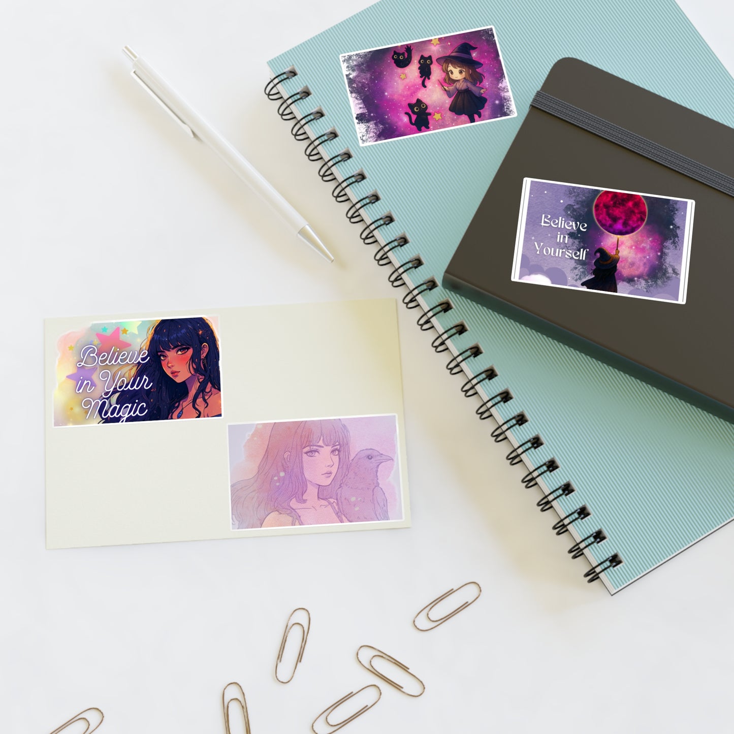 Believe in Your Magic Sticker Sheet — Witchy Celestial Motivational Stickers