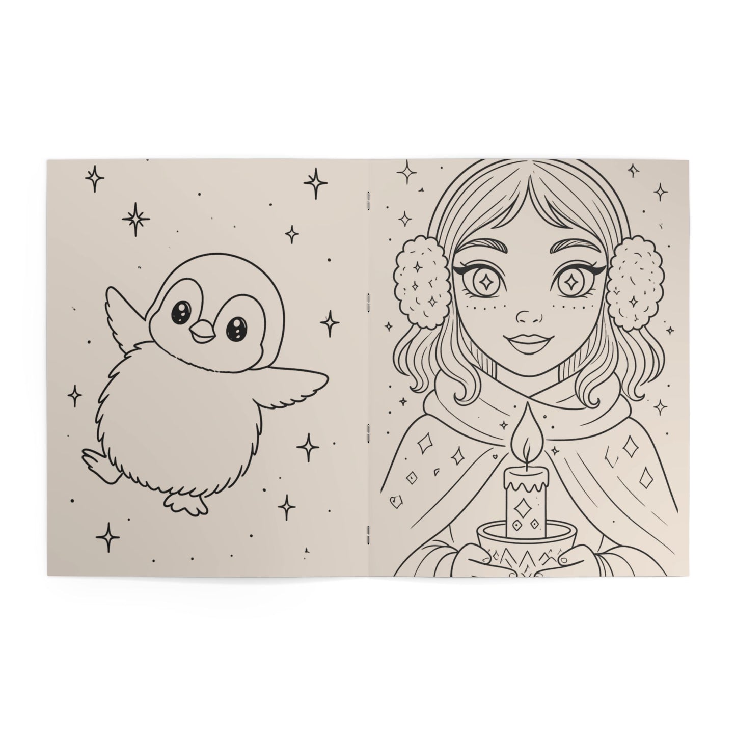 Mystic Maker Coloring Book — Magical Girls & Whimsical Familiars Coloring Book