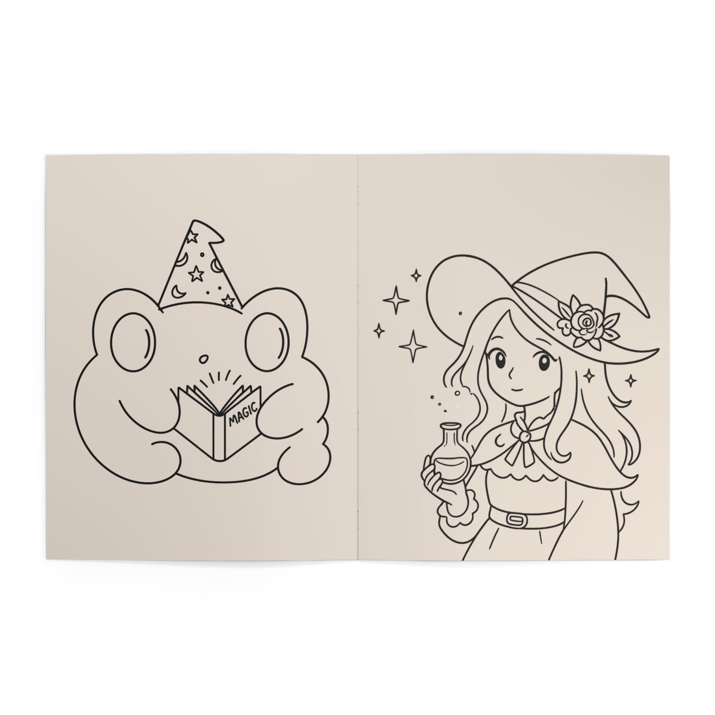 Mystic Maker Coloring Book — Magical Girls & Whimsical Familiars Coloring Book