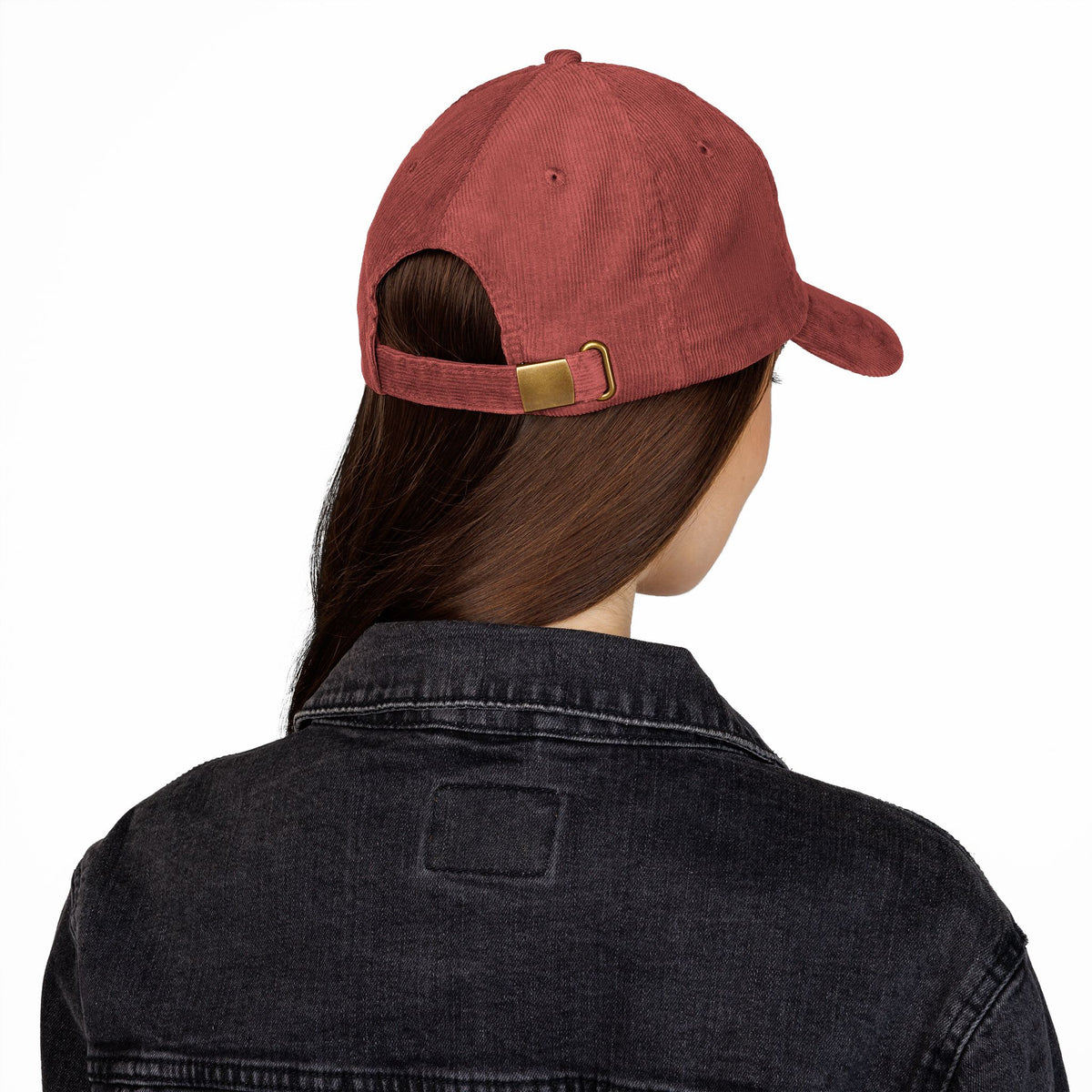 Corduroy Cap — Embroidered 'Just Trying My Best' Puppy Dad Hat