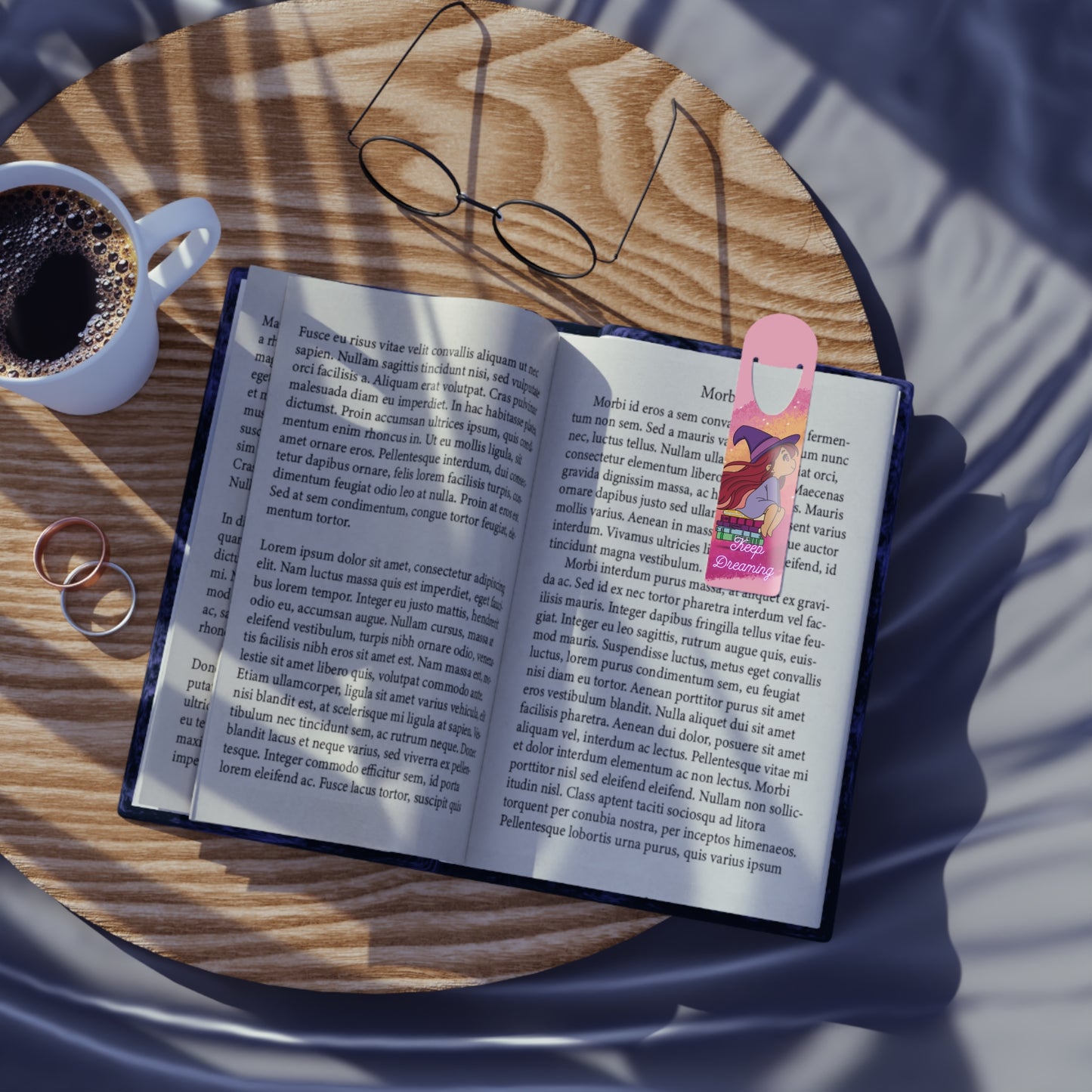 Lyra the Witch of Dreams Bookmark | Cute Magical Girl Reading | Whimsical Book Lover Gift