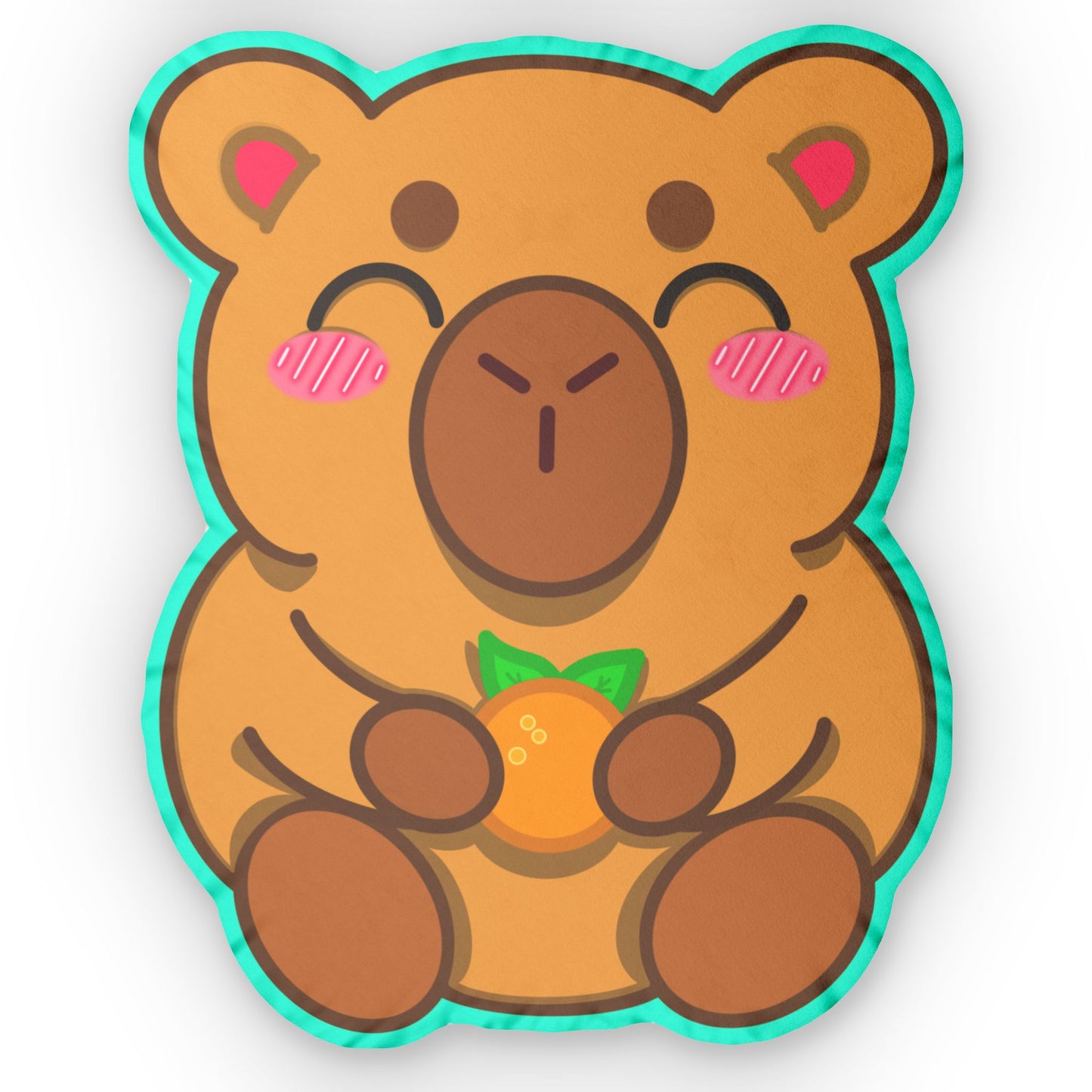 Koda the Capybara Pillow ✦ Cozy Kawaii Room Decor