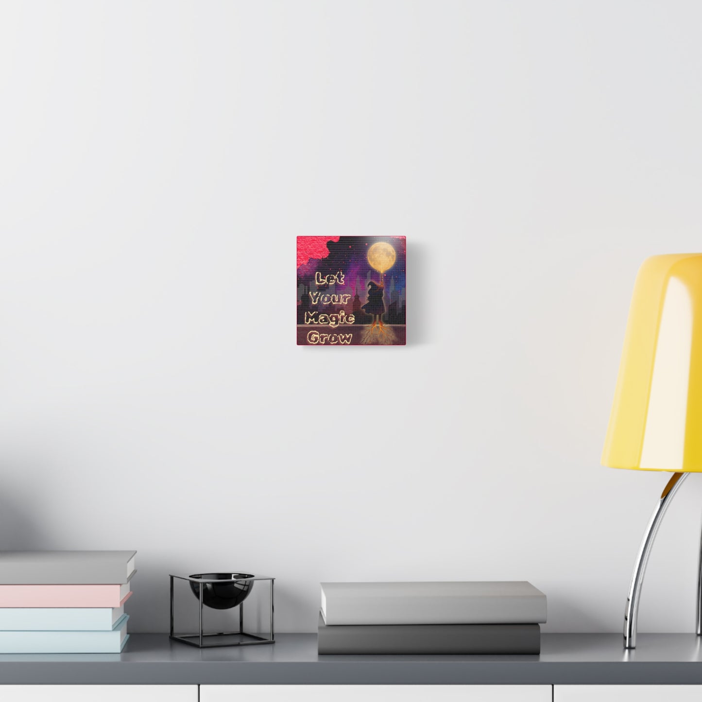 "Let Your Magic Grow" Inspirational Moonlit Illustration