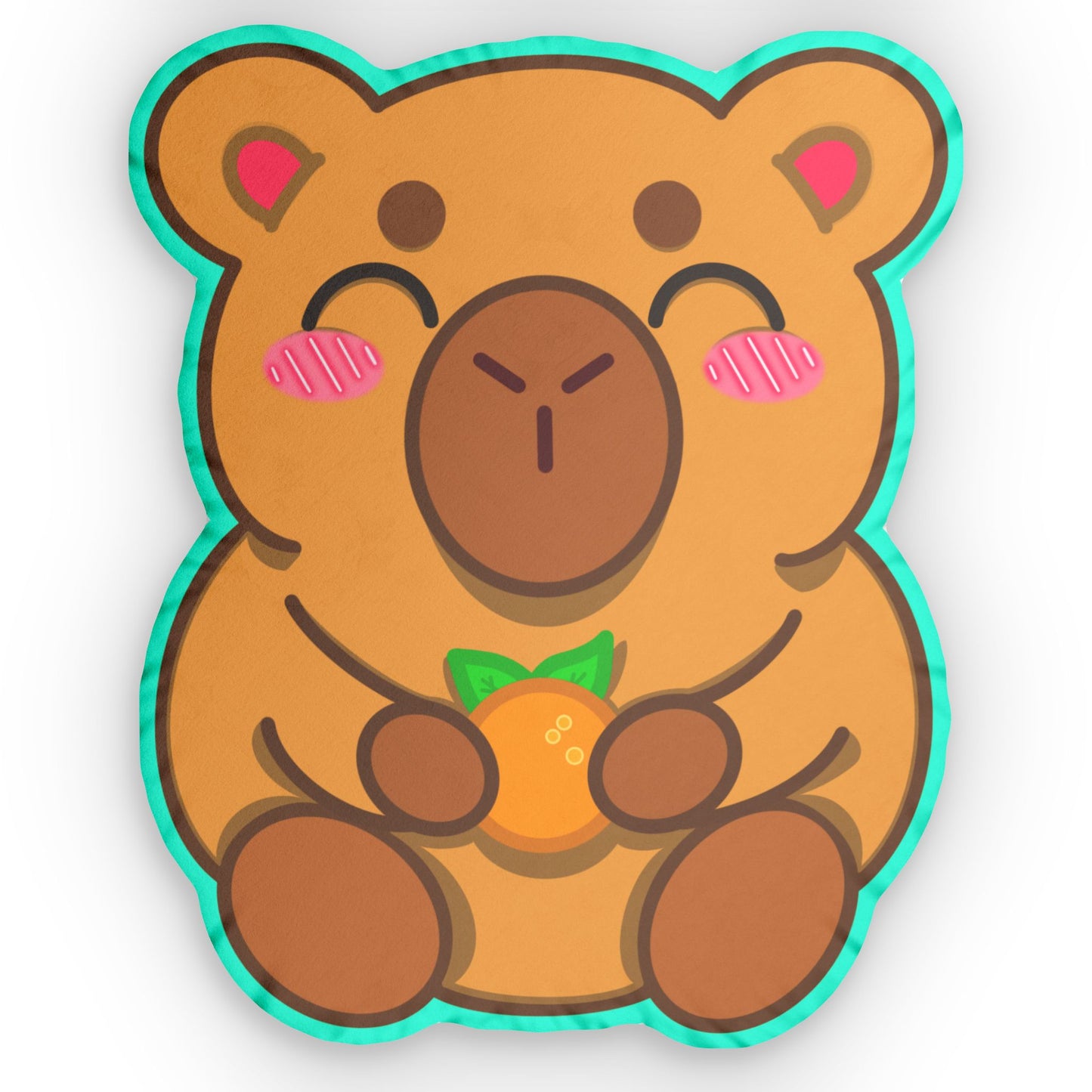 Koda the Capybara Pillow ✦ Cozy Kawaii Room Decor