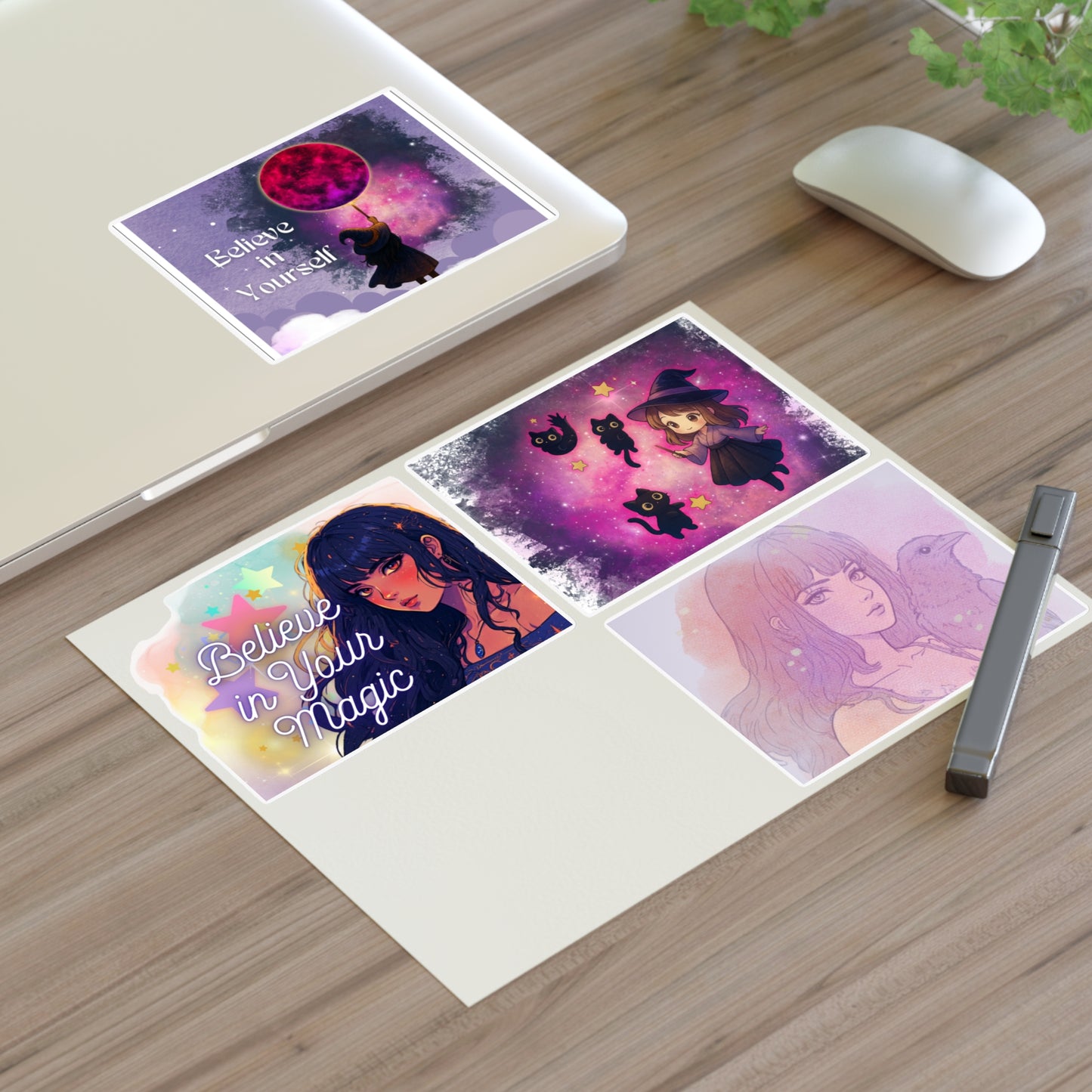 Believe in Your Magic Sticker Sheet — Witchy Celestial Motivational Stickers