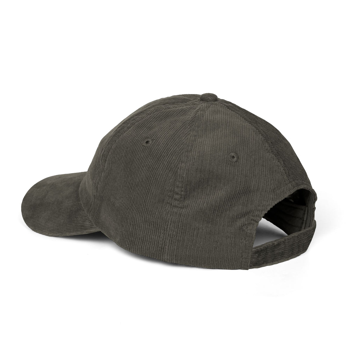 Corduroy Cap — Embroidered 'Just Trying My Best' Puppy Dad Hat