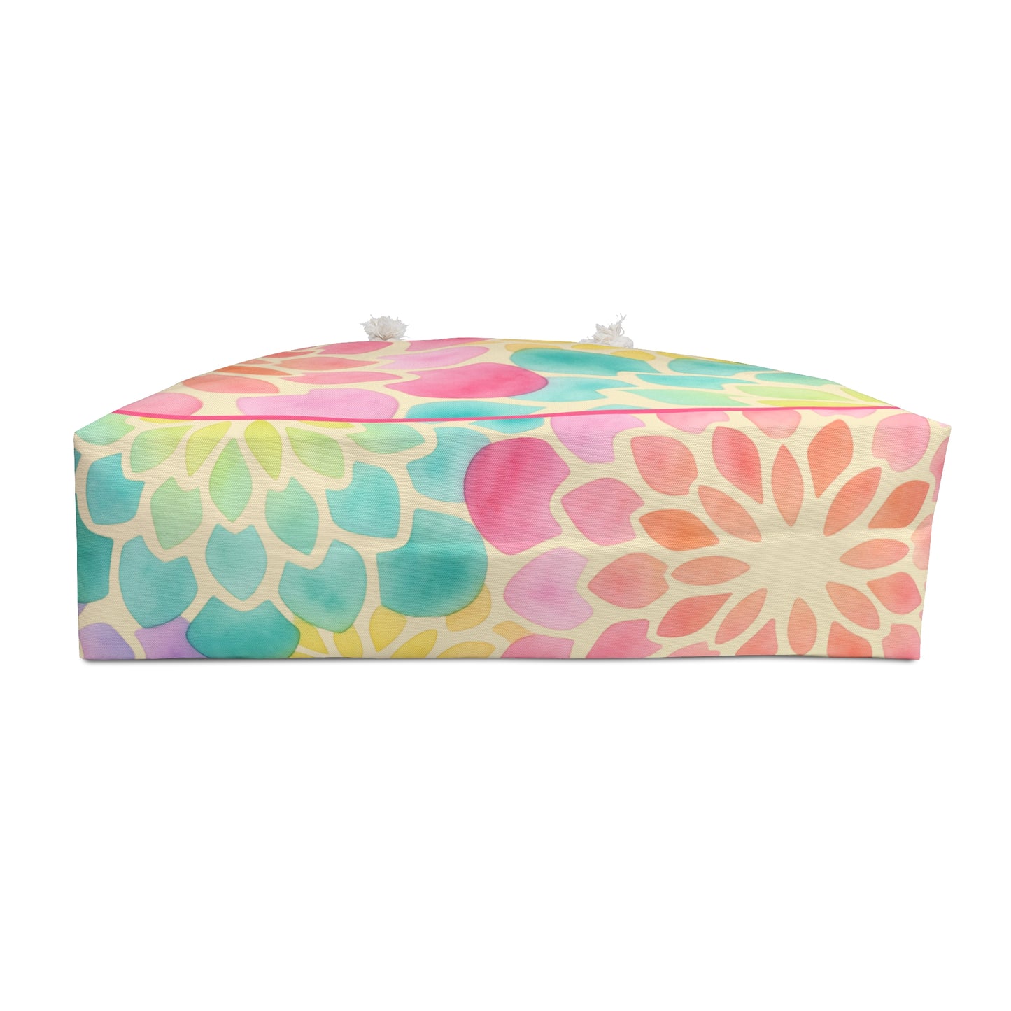 Colorful Watercolor Floral Weekender Bag