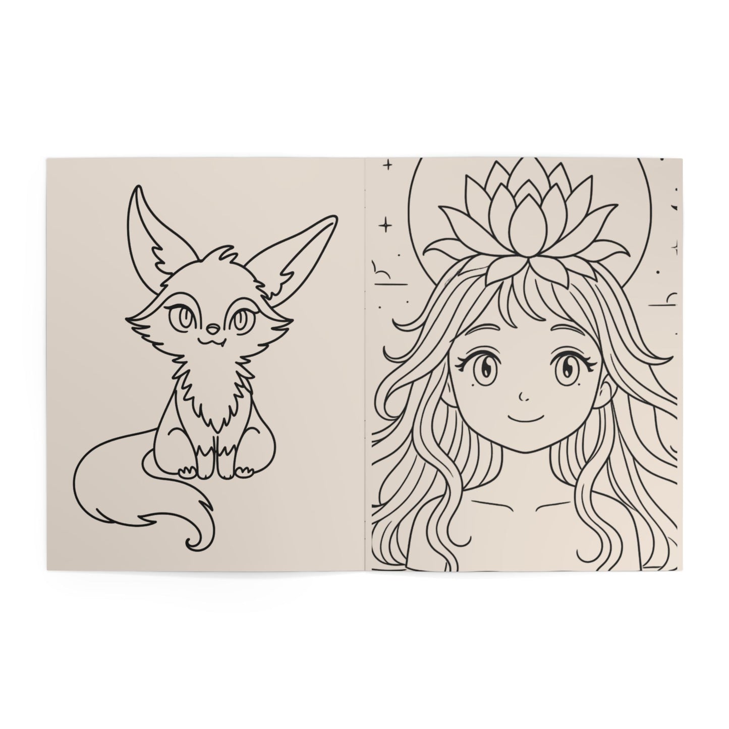 Mystic Maker Coloring Book — Magical Girls & Whimsical Familiars Coloring Book