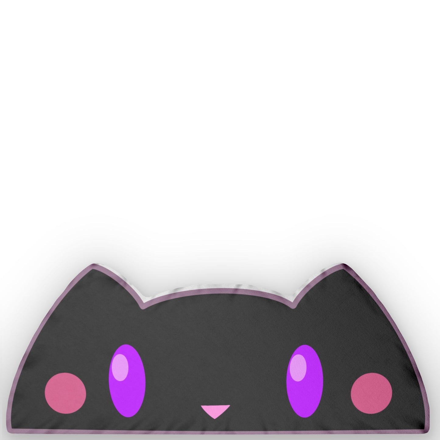 Nox the Night Familiar Pillow | Kawaii Black Cat Plush | Magical Witchy Decor Cushion