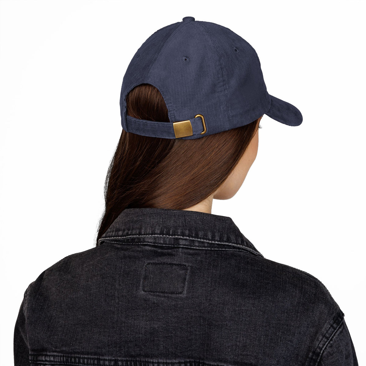 Corduroy Cap — Embroidered 'Just Trying My Best' Puppy Dad Hat