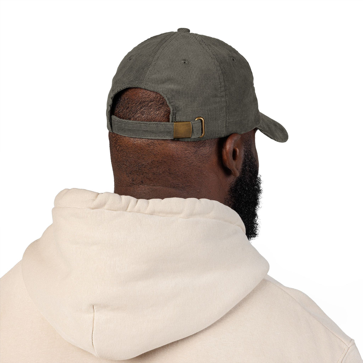 Corduroy Cap — Embroidered 'Just Trying My Best' Puppy Dad Hat