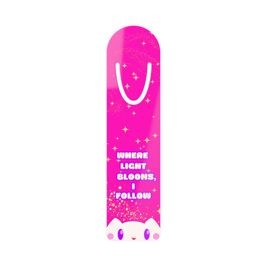 Lumi the Daybreak Familiar ✦ Magical Bookmark — "Where Light Blooms, I Follow"